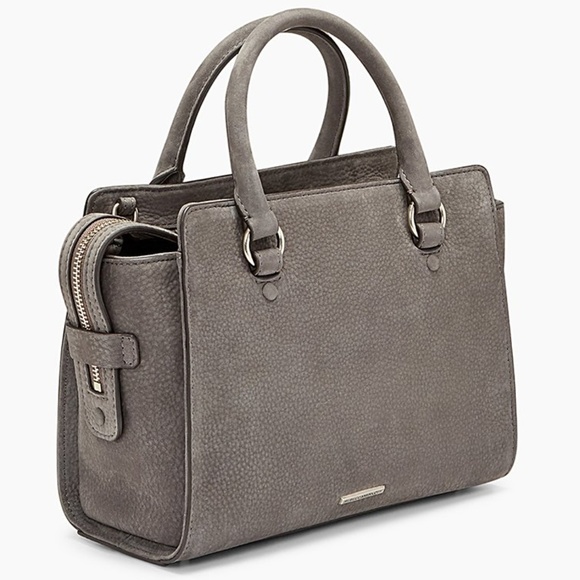 ✨NEW✨ Rebecca Minkoff Small Jamie Satchel New Grey - Picture 3 of 6